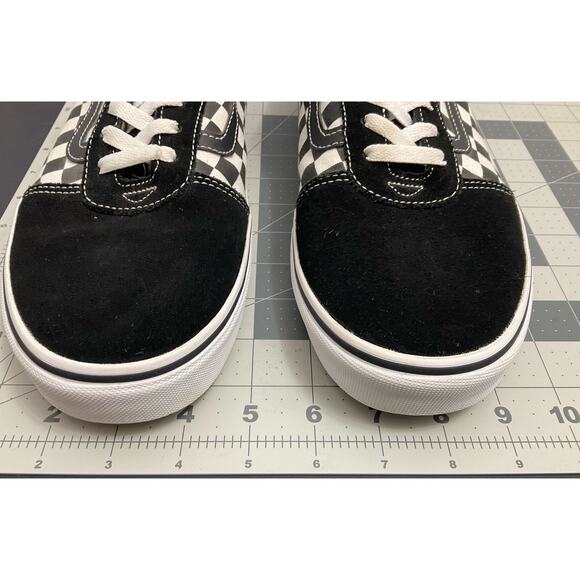 Vans Old School Mens Lo Top Sneakers Size 12 US Black Checkerboard Suede/Canvas - Picture 2 of 8